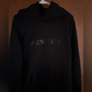 I got two black essentials hoodie a small and medium the small fits better on me